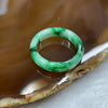 Type A Spicy Green Piao Hua Jade Jadeite Ring - 2.36g US 7.75 HK 17 Inner Diameter 18.1mm Thickness 5.1 by 2.8mm - Huangs Jadeite and Jewelry Pte Ltd