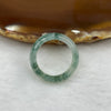 Type A Icy Green Piao Hua Jade Jadeite Ring - 3.56g US 7.75 HK 16.5 Inner Diameter 17.8mm Thickness 6.4 by 3.6mm - Huangs Jadeite and Jewelry Pte Ltd