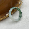 Type A Green Piao Hua Jade Jadeite Ring - 4.49g US 10.25 HK 23 Inner Diameter 20.3mm Thickness 6.3 by 2.3mm - Huangs Jadeite and Jewelry Pte Ltd