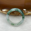 Type A Green Piao Hua Jade Jadeite Ring - 4.49g US 10.25 HK 23 Inner Diameter 20.3mm Thickness 6.3 by 2.3mm - Huangs Jadeite and Jewelry Pte Ltd