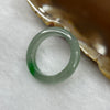 Type A Semi Icy Green Jade Jadeite Ring - 2.26g US 6.75 HK 14.5 Inner Diameter 17.2mm Thickness 3.7 by 3.5mm - Huangs Jadeite and Jewelry Pte Ltd
