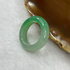 Type A Apple Green Piao Hua Jade Jadeite Ring - 4.22g US 5.5 HK 12 Inner Diameter 16.2mm Thickness 6.0 by 4.4mm - Huangs Jadeite and Jewelry Pte Ltd