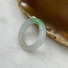 Type A Semi Icy Piao Hua Green Jade Jadeite Ring - 3.27g US 7.5 HK 16 Inner Diameter 17.6mm Thickness 5.3 by 3.7mm - Huangs Jadeite and Jewelry Pte Ltd