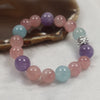 Love and Peace III - Feng Shui Rose Quartz, Amethyst & Aquamarine Beads Bracelet - Huangs Jadeite and Jewelry Pte Ltd