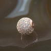 Rose Gold Plated Copper Crystal Disco Ball Charm - Huangs Jadeite and Jewelry Pte Ltd