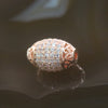 Rose Gold Plated Copper Crystal Grenade Charm - Huangs Jadeite and Jewelry Pte Ltd
