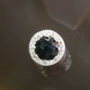 Sliver Plated Copper Zirconia Onyx Charm - Huangs Jadeite and Jewelry Pte Ltd