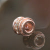 Rose Gold Plated Copper Champagne Crystal Charm - Huangs Jadeite and Jewelry Pte Ltd