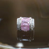 Sliver Plated Copper Pink Crystal Charm - Huangs Jadeite and Jewelry Pte Ltd