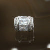 Sliver Plated Copper White Crystal Charm - Huangs Jadeite and Jewelry Pte Ltd