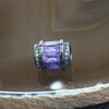 Grey Plated Copper Purple Crystal DIY Charm - Huangs Jadeite and Jewelry Pte Ltd