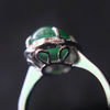 Type A Green Burmese jadeite ring in 18k white gold & natural diamonds - 3.58g size US6 - Huangs Jadeite and Jewelry Pte Ltd