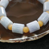 Type A Burmese Lavender Jade Jadeite & Huang Long Yu Beads Bracelet - Huangs Jadeite and Jewelry Pte Ltd