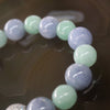 Type A Burmese Jade Jadeite Lavender and Green Beads Bracelet - 53.81g 16 beads - Huangs Jadeite and Jewelry Pte Ltd