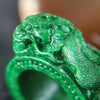 Magnificent Type A Rare Dragon Thumb Ring Jade Jadeite for Authority & Power - Huangs Jadeite and Jewelry Pte Ltd