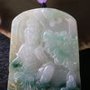 Natural Type A Burmese Jade Jadeite Piao Hua Feng Shui Guan Yin Pendant Goddess of Mercy - Huangs Jadeite and Jewelry Pte Ltd