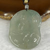 Grand Master Type A Green Guan Yin Pendant 32.05g 50.0 by 38.0 by 6.0 mm - Huangs Jadeite and Jewelry Pte Ltd