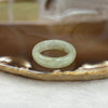 Type A Yellowish Green Jade Jadeite Ring - 4.03g US  HK  Inner Diameter 20.4mm Thickness 6.3 by 3.1mm - Huangs Jadeite and Jewelry Pte Ltd