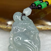 Type A Semi Icy Sky Blue Pixiu Pendant 17.61g 50.5 by 24.8 by 5.5 mm - Huangs Jadeite and Jewelry Pte Ltd