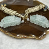 Type A Semi Icy Sky Blue Pair of Pixiu Pendants 59.76g 31.90g 47.2 by 22.4 by 13.6 Each - Huangs Jadeite and Jewelry Pte Ltd