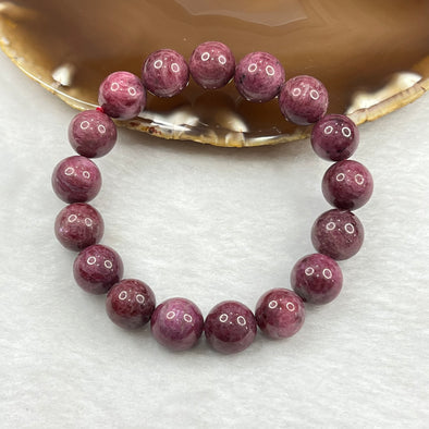 Ruby 红宝石 bracelet 65.32g 12.5mm/bead 17 beads - Huangs Jadeite and Jewelry Pte Ltd