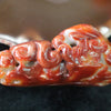 Type A Burmese Jade Jadeite Feng Shui Red Dragon Handplay 192.25g 50.8 by 81.1 by 32.9 mm - Huangs Jadeite and Jewelry Pte Ltd