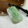 Type A Apple Green Dragon Jade Jadeite Pendant 25.9g 50.7 by 30.8 by 10mm - Huangs Jadeite and Jewelry Pte Ltd