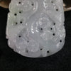 Type A Burmese Jade Jadeite Lavender and Green Birds - 30.67g L43.1 W54.6 D6.6mm - Huangs Jadeite and Jewelry Pte Ltd