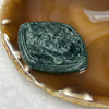 Type A Old Mine Blueish Green Jambhala Jade Jadeite 40.6g 63.0 by 48.7 by 11.0mm - Huangs Jadeite and Jewelry Pte Ltd
