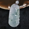 Icy Type A Burmese Jade Jadeite Piao Hua Bamboo and Pixiu - 16.35g L24.9 W52.2 D5.9mm - Huangs Jadeite and Jewelry Pte Ltd