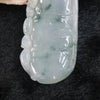 Icy Type A Burmese Jade Jadeite Piao Hua Bamboo and Pixiu - 16.35g L24.9 W52.2 D5.9mm - Huangs Jadeite and Jewelry Pte Ltd