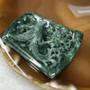 Type A Lao Keng Blueish Green Jade Jadeite Phoenix Pendant 37.7g 58.9 by 46.2 by 8.7 mm - Huangs Jadeite and Jewelry Pte Ltd