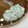 Type A Green Lotus Flower Jade Jadeite Pendant 36.11g 52.7 by 33.4 by 16.2mm - Huangs Jadeite and Jewelry Pte Ltd