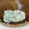Type A Green Lotus Flower Jade Jadeite Pendant 36.11g 52.7 by 33.4 by 16.2mm - Huangs Jadeite and Jewelry Pte Ltd