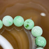 Type A Piao Hua Green Jadeite Bracelet 59.50g 13.5mm/bead 15 beads - Huangs Jadeite and Jewelry Pte Ltd
