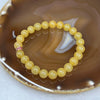 Type A Yellow Jadeite Bracelet 20.80g 8.2mm/bead 23 beads - Huangs Jadeite and Jewelry Pte Ltd
