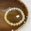 Type A Yellow Jadeite Bracelet 17.77g 7.7mm/bead 24 beads - Huangs Jadeite and Jewelry Pte Ltd
