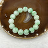 Type A Faint Apple Green Jade Jadeite Beads Bracelet 58.13g 13.3mm/bead 15 Beads - Huangs Jadeite and Jewelry Pte Ltd