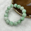 Type A Faint Apple Green Jade Jadeite Beads Bracelet 58.13g 13.3mm/bead 15 Beads - Huangs Jadeite and Jewelry Pte Ltd