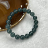 Type A Blueish Green Jade Jadeite Bracelet 33.12g 10.1mm/bead 19 beads - Huangs Jadeite and Jewelry Pte Ltd