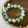 Type A Light Green with Spicy Green Jade Jadeite Bracelet 66.61g 13.9mm/bead 15 beads - Huangs Jadeite and Jewelry Pte Ltd
