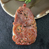 Type A Burmese Red Jade Jadeite Dragon - 120.21g L48.6 W75.3 D20.3mm - Huangs Jadeite and Jewelry Pte Ltd