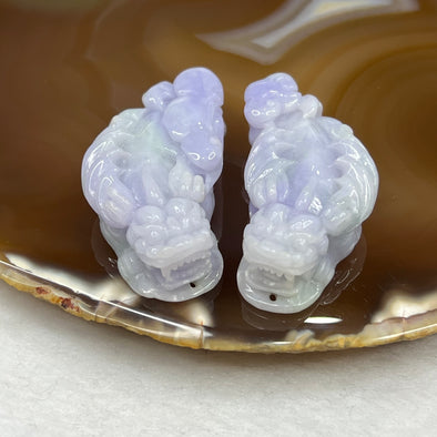 Type A Lavender Jade Jadeite Pi Xiu Displays 47.78g 47.5 by 23.1 by 12.3mm - Huangs Jadeite and Jewelry Pte Ltd