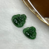 Type A Green Jade Jadeite Milo Buddha Pendant -1.61g 14.7 by 14.7 by 2.8 mm - Huangs Jadeite and Jewelry Pte Ltd