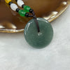 Type A Semi Icy Blueish Green Jade Jadeite Ping An Kou - 14.7g 30.0 by 30.0 by 4.1mm - Huangs Jadeite and Jewelry Pte Ltd