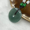 Type A Semi Icy Blueish Green Jade Jadeite Ping An Kou - 14.7g 30.0 by 30.0 by 4.1mm - Huangs Jadeite and Jewelry Pte Ltd