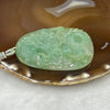 Type A Semi Icy Green Jade Jadeite Dragon Pendant 49.48g 65.9 by 43.0 by 10.5 mm - Huangs Jadeite and Jewelry Pte Ltd