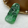 Type A Spicy Green Piao Hua Jade Jadeite Shan Shui Pendant - 19.33g 53.2 by 26.9 by 6.8mm - Huangs Jadeite and Jewelry Pte Ltd