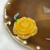 Type A Yellow Jade Jadeite Flower Pendant 25.70g 38.2 by 37.8 by 12.3 mm - Huangs Jadeite and Jewelry Pte Ltd