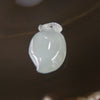 Icy Type A Burmese Jade Jadeite Peach - 12.55 cts L19.4 W13.0 D6.5mm - Huangs Jadeite and Jewelry Pte Ltd